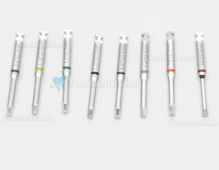 Kit de destornilladores para implantes dentales con llave dinamométrica de reparación y mini destornilladores de 18 piezas