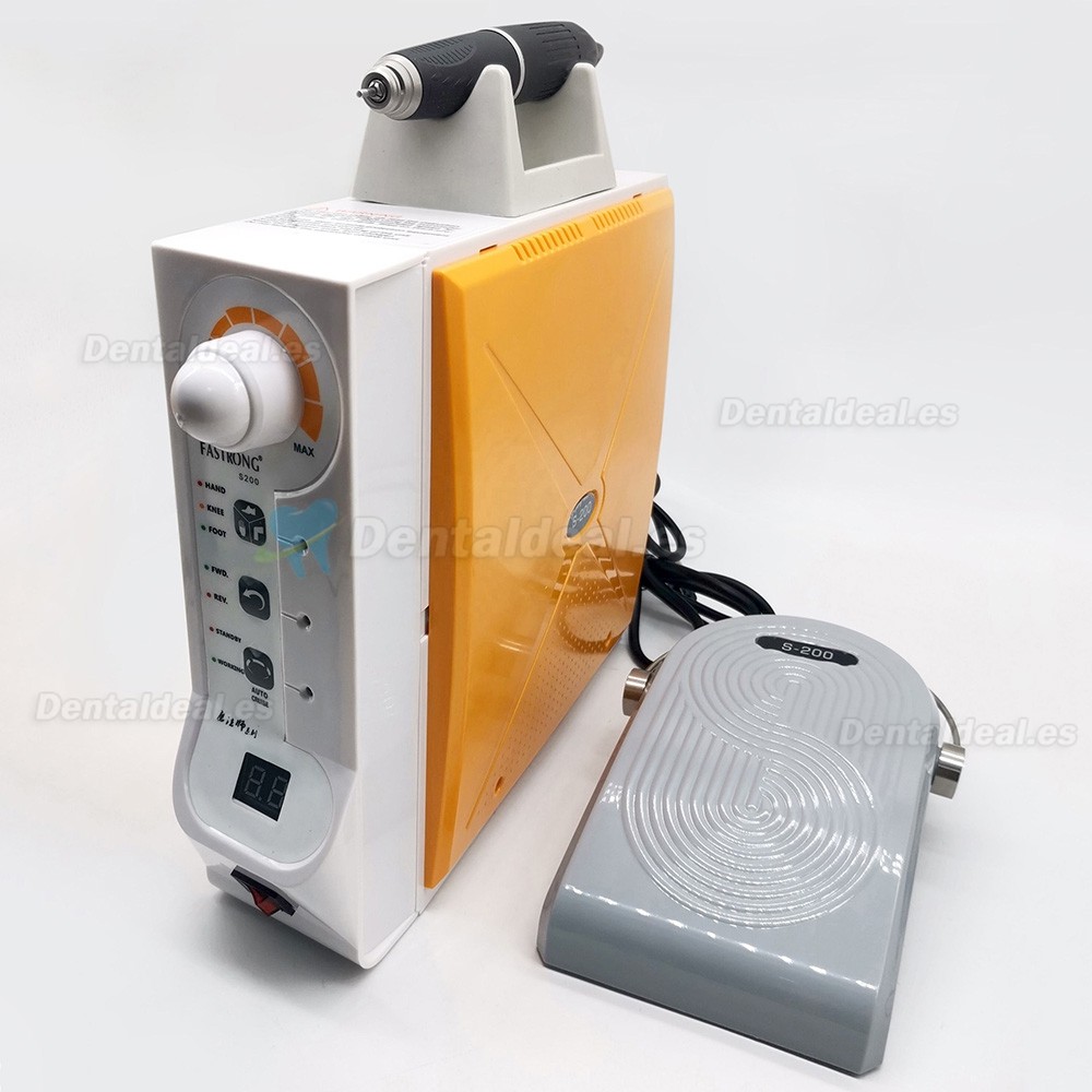 FASTSTRONG S-200 Micromotor Laboratorio Dental 60000 RPM con Pedal y Control