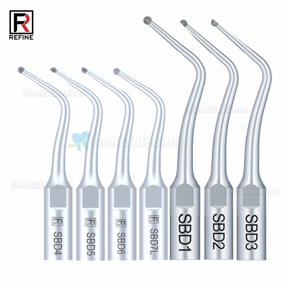 5Pcs Puntas de ultrasonido SBD1 SBD2 SBD3 SBD4 SBD5/6 SBDR SBDL SBD7L SBD7R compatible con SATELEC NSK DTE