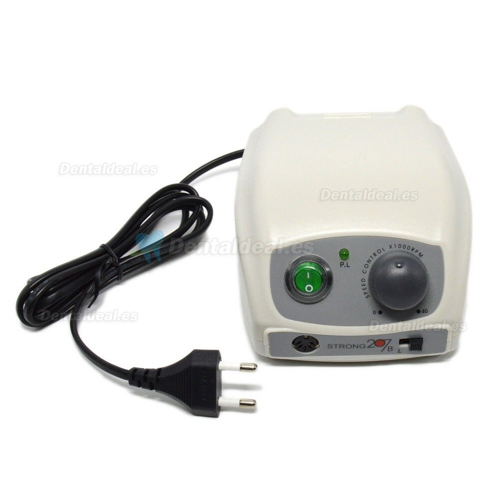 Saeshin STRONG 207B Micromotor Laboratorio Dental +107 40K RPM Pieza de mano pulidora