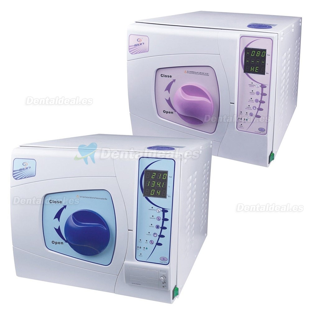 Sun® 23 Litros Autoclave Esterilizador Dental Médico Vapor de vacío con Impresora 