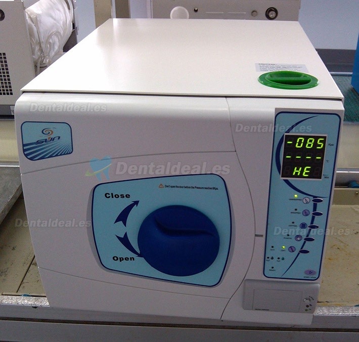 Sun® 23 Litros Autoclave Esterilizador Dental Médico Vapor de vacío con Impresora 