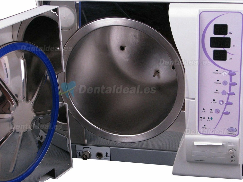 Sun® 23 Litros Autoclave Esterilizador Dental Médico Vapor de vacío con Impresora 