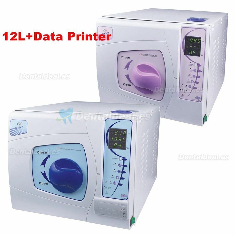 Sun® 12L Autoclave Esterilizador Dental Medico Uso Vapor de Vacío