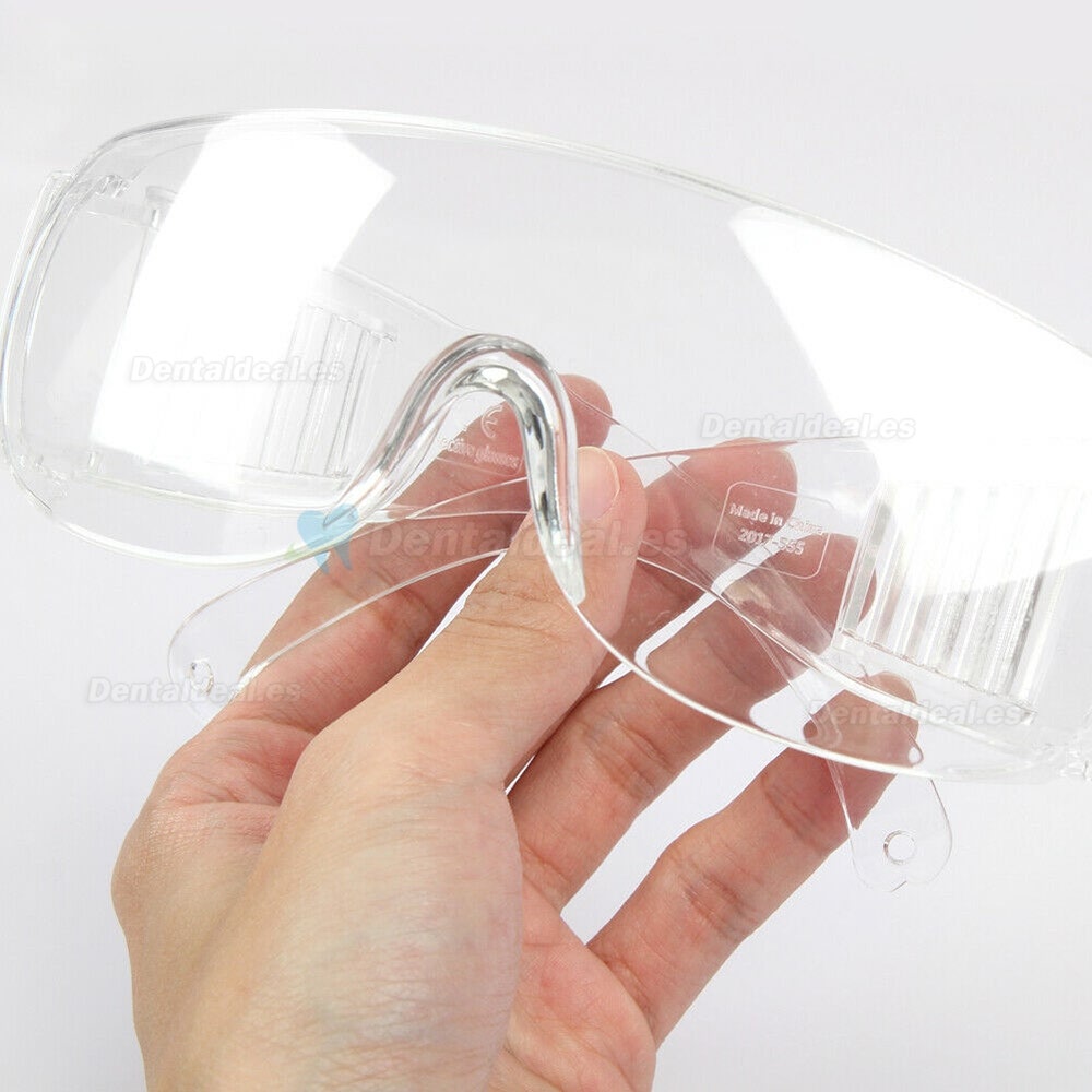 10Pcs Gafas de Seguridad Claras Gafas Lente Antiniebla Laboratorio Trabajo Química Protector