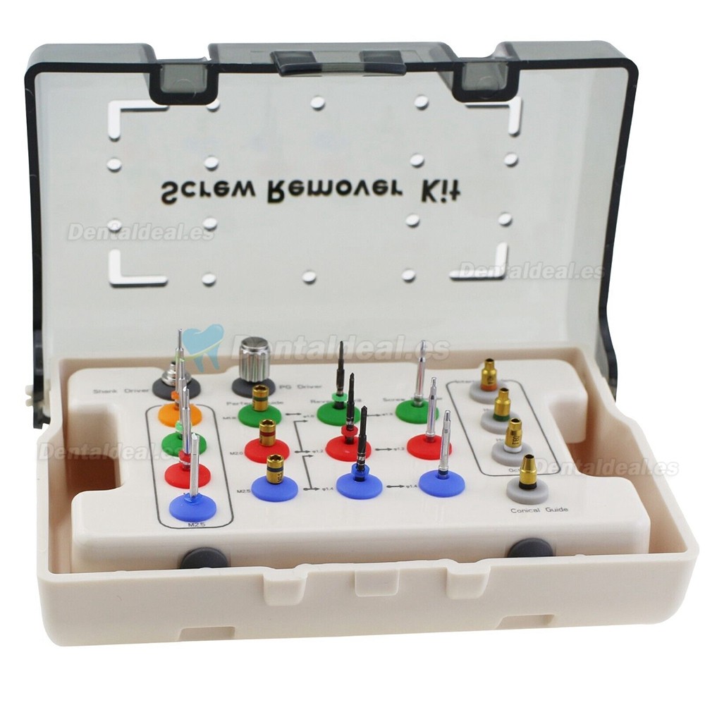 Kit de removedor de tornillos rotos de implantes dentales Instrumento quirúrgico NeoBiotech SR