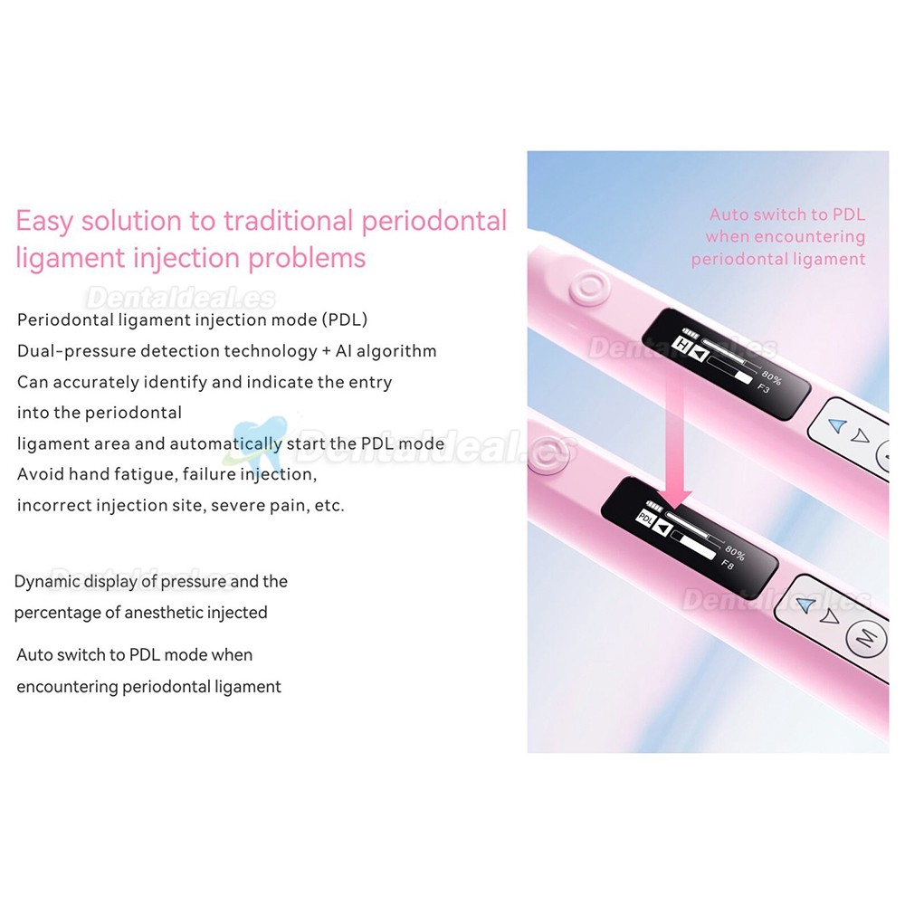 Woodpecker Super Pen Dispositivo de anestesia dental sin dolor precisión de inyección de 0,02 ml