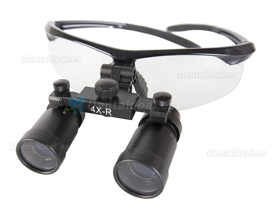 Prismáticos quirúrgicos (4.0 x R lupa tipo deportivo para ENT/veterinario) color negro