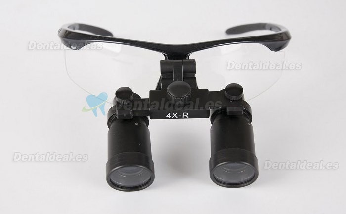 Prismáticos quirúrgicos (4.0 x R lupa tipo deportivo para ENT/veterinario) color negro