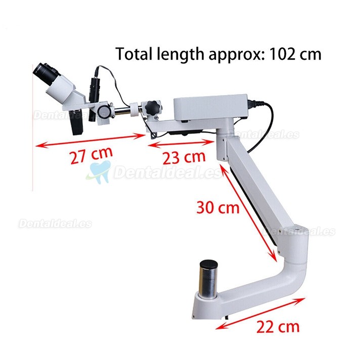 10X Microscopio de operación quirúrgica endodoncia dental con luz LED para unidad de sillón dental