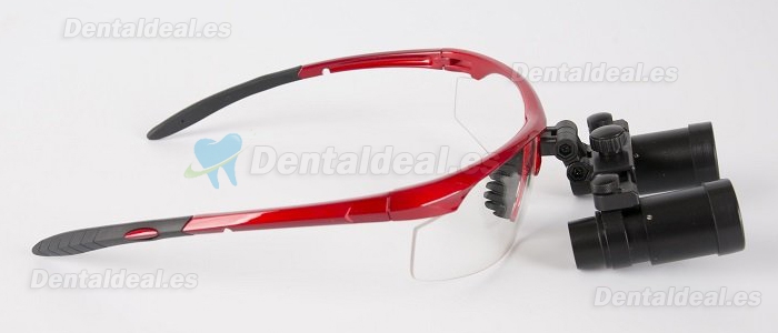 Lupa de aumento quirúrgica para ENT/veterinario 4.0 x R color rojo