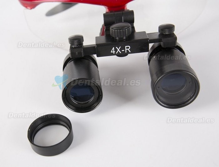 Lupa de aumento quirúrgica para ENT/veterinario 4.0 x R color rojo