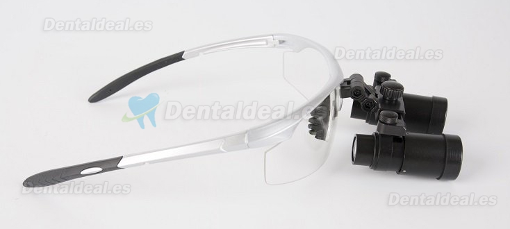 Lupa dental quirúrgica (6.0 x R para ENT/VET) color plateado