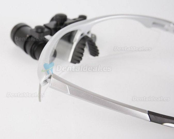 Lupa dental quirúrgica (6.0 x R para ENT/VET) color plateado