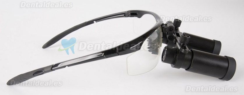 Lupa dental quirúrgica para ENT/Vet (6.0X-R tipo deportivo) color negro
