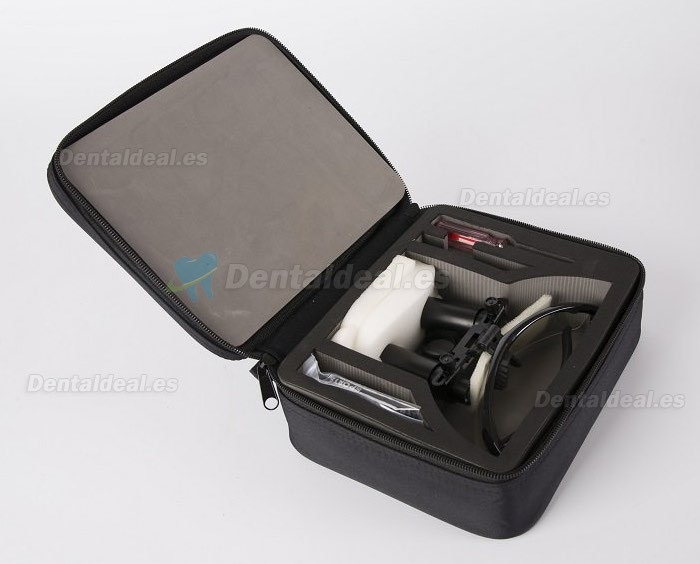 Lupa dental quirúrgica para ENT/Vet (6.0X-R tipo deportivo) color negro
