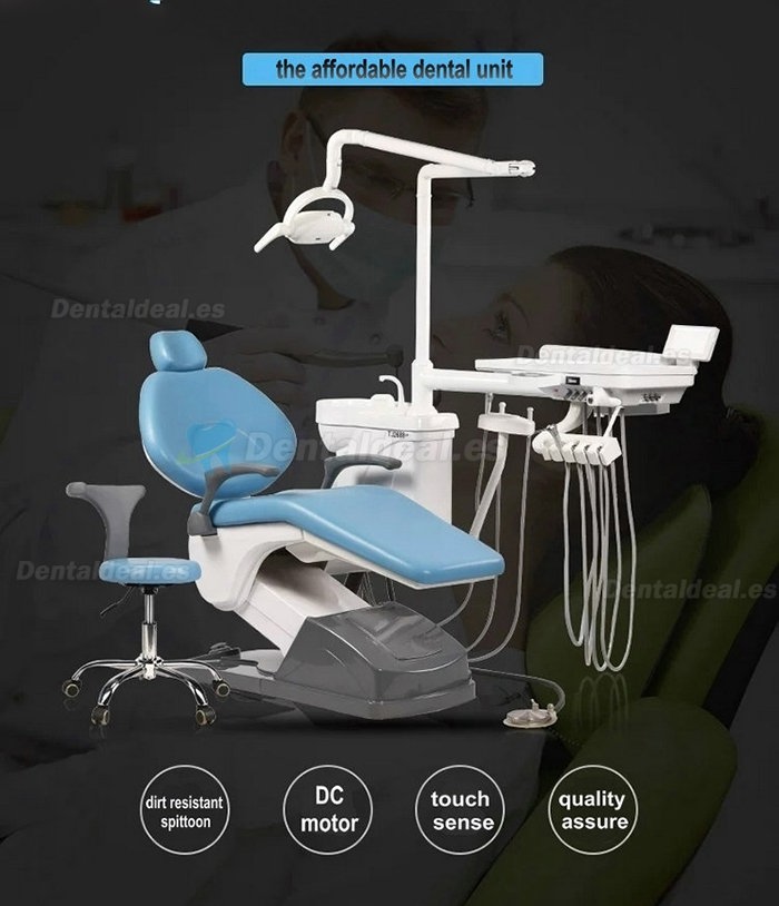 Tuojian TJ2688 A1-1 Unidad de Sillón Dental Integral Cuero PU Controlado por Computadora