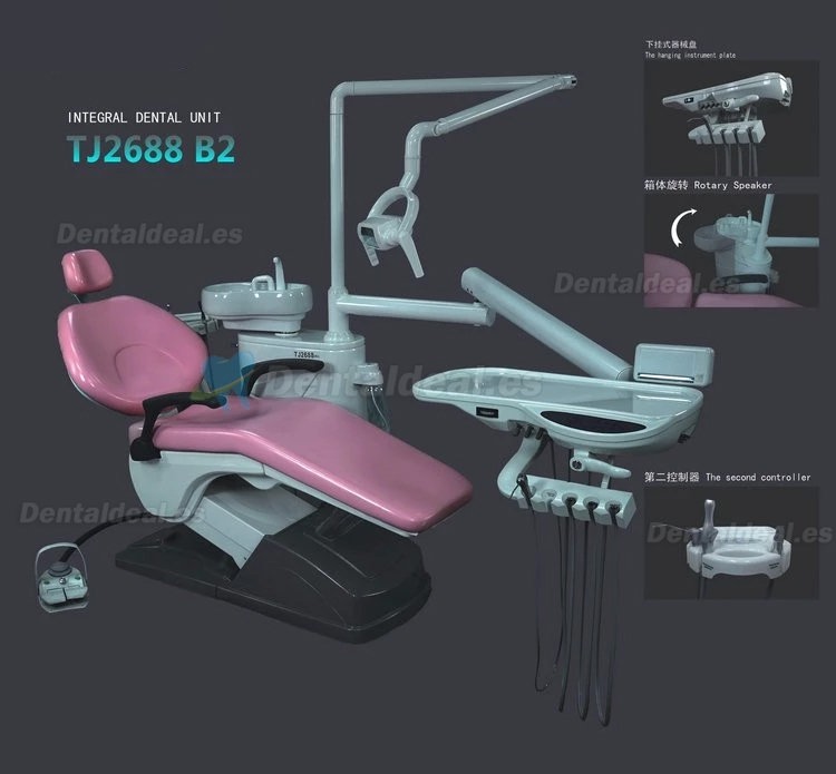 Tuojian TJ2688 B2 Unidad de Tratamiento de Sillón Dental Cuero PU Controlado por Computadora