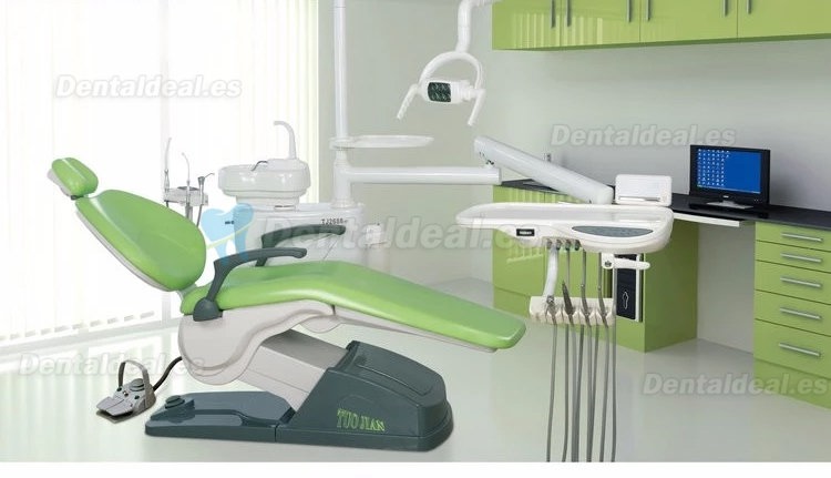 Tuojian TJ2688 B2 Unidad de Tratamiento de Sillón Dental Cuero PU Controlado por Computadora