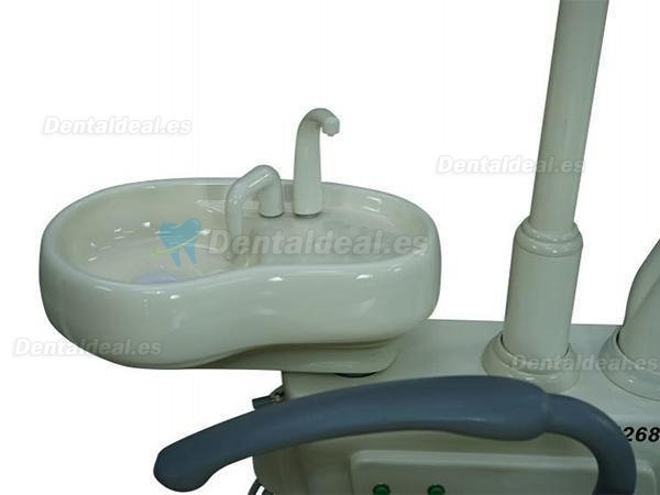 TJ2688 D4 Unidad de Sillón Dental Integral Controlado por Computadora Cuero Sintético