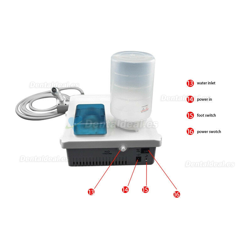 VRN-A8 LED Escalador ultrasónico Inalámbrico con Depósito de Agua Pieza de mano desmontable