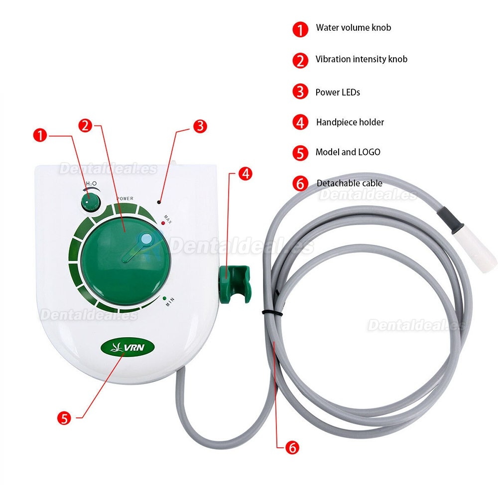 Vrn® K08A LED Dental Escalador Ultrasónico Pieza de mano desmontable