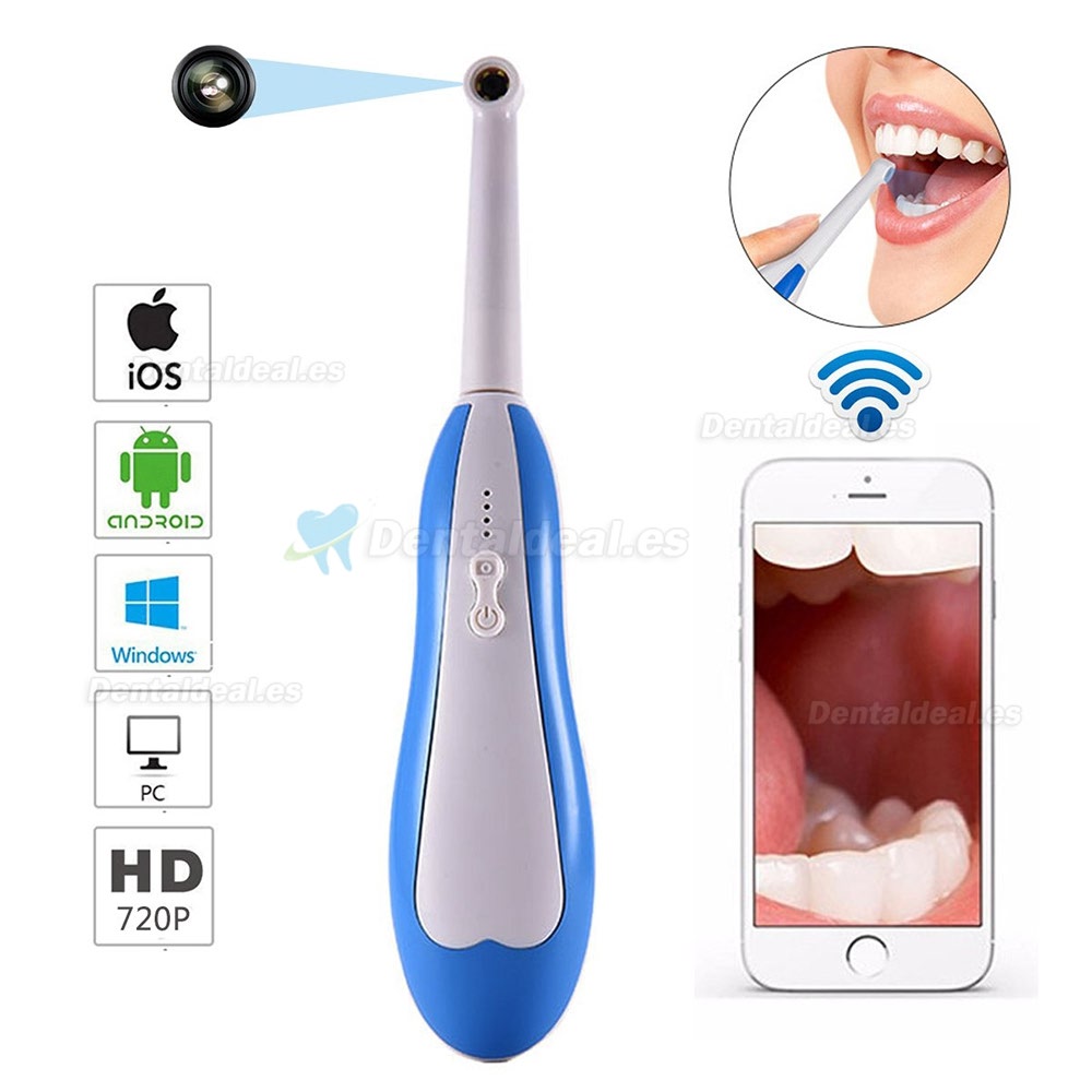 Sistema de Cámara intraoral inalámbrica Wi-Fi para iOS iPhone Android Phones PC Tablet