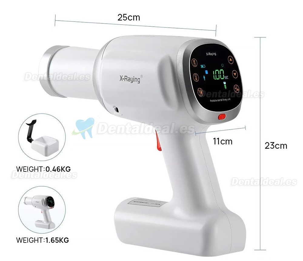 Unidad de rayos X dental portátil de alta frecuencia + Kit de sensor RVG de rayos X
