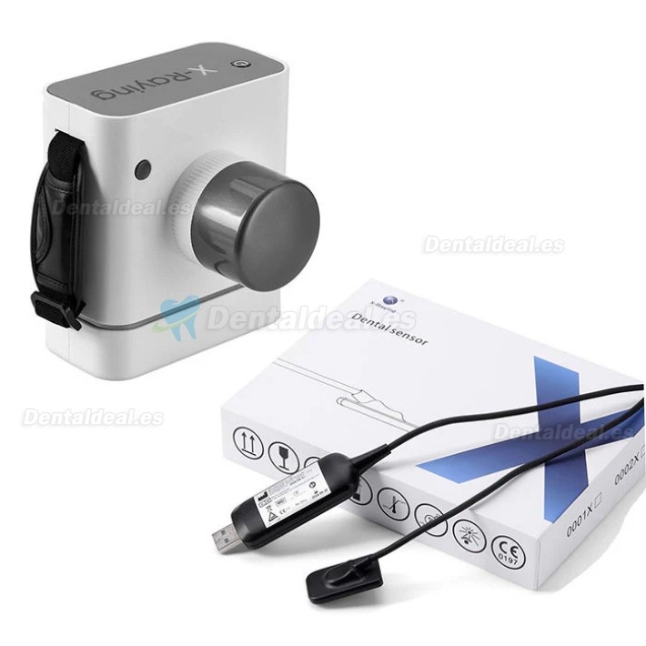 Unidad de rayos x portátil dental de alta frecuencia + kit de sensor de rayos x