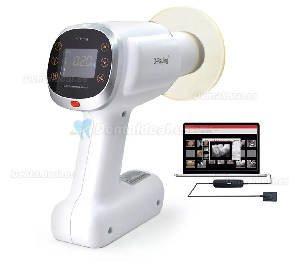 Unidad de rayos X portátil digital dental de alta frecuencia con placa protectora de rayos X