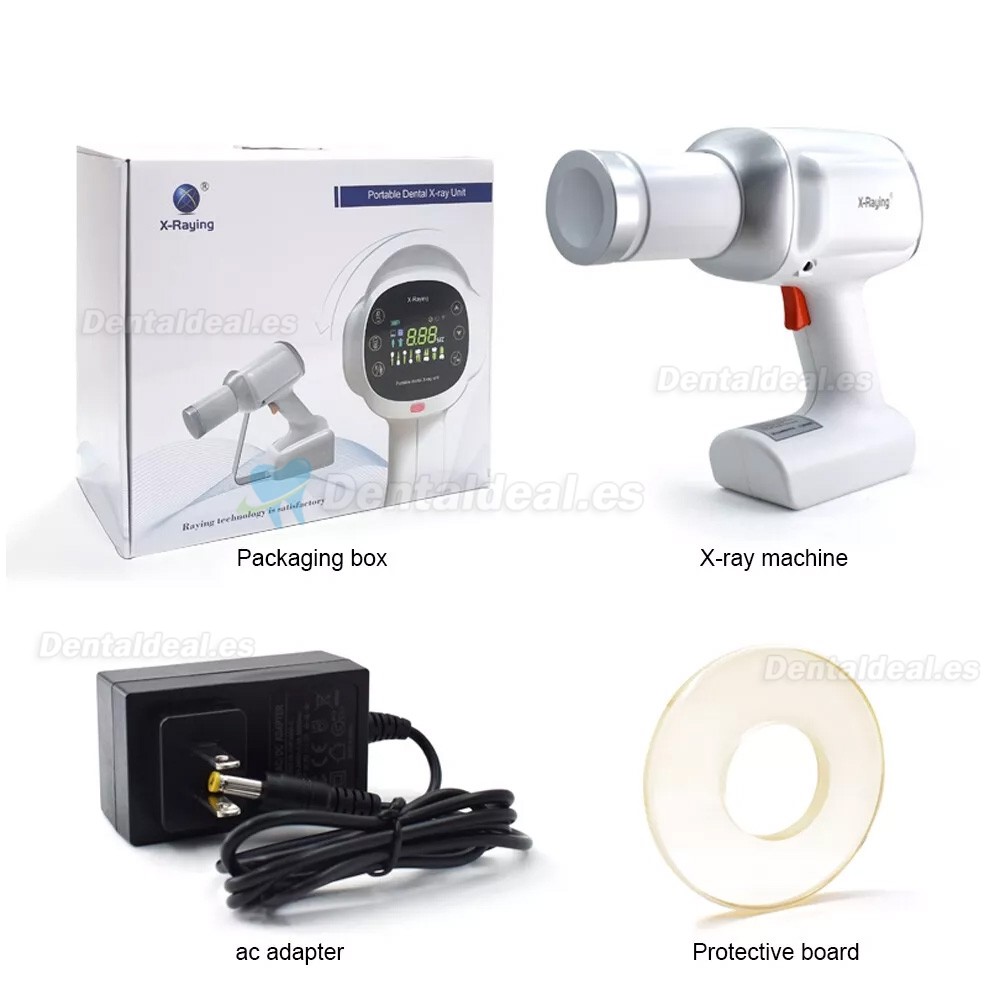 Unidad de rayos X portátil digital dental de alta frecuencia con placa protectora de rayos X