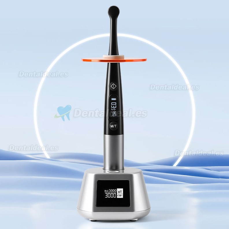 3H X-lite Q6 Lámpara de polimerización inalámbrica dental de 1 segundo con radiómetro LED cuerpo metálico