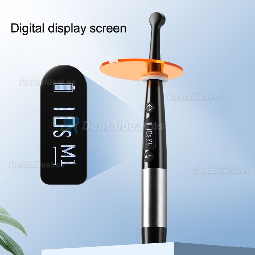 3H X-lite Q6 Lámpara de polimerización inalámbrica dental de 1 segundo con radiómetro LED cuerpo metálico