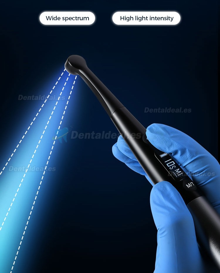 3H X-lite Q6 Lámpara de polimerización inalámbrica dental de 1 segundo con radiómetro LED cuerpo metálico