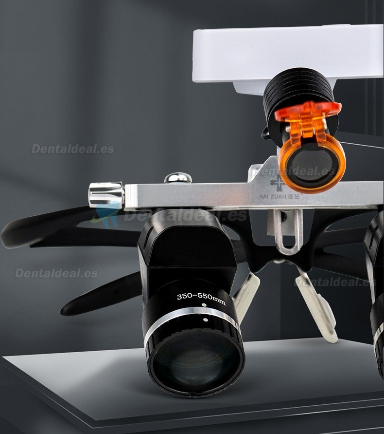 YWJ-MG11U 3.0X-5.0X Lupa quirúrgica ergonómica dental ajustable con luz LED de 5W