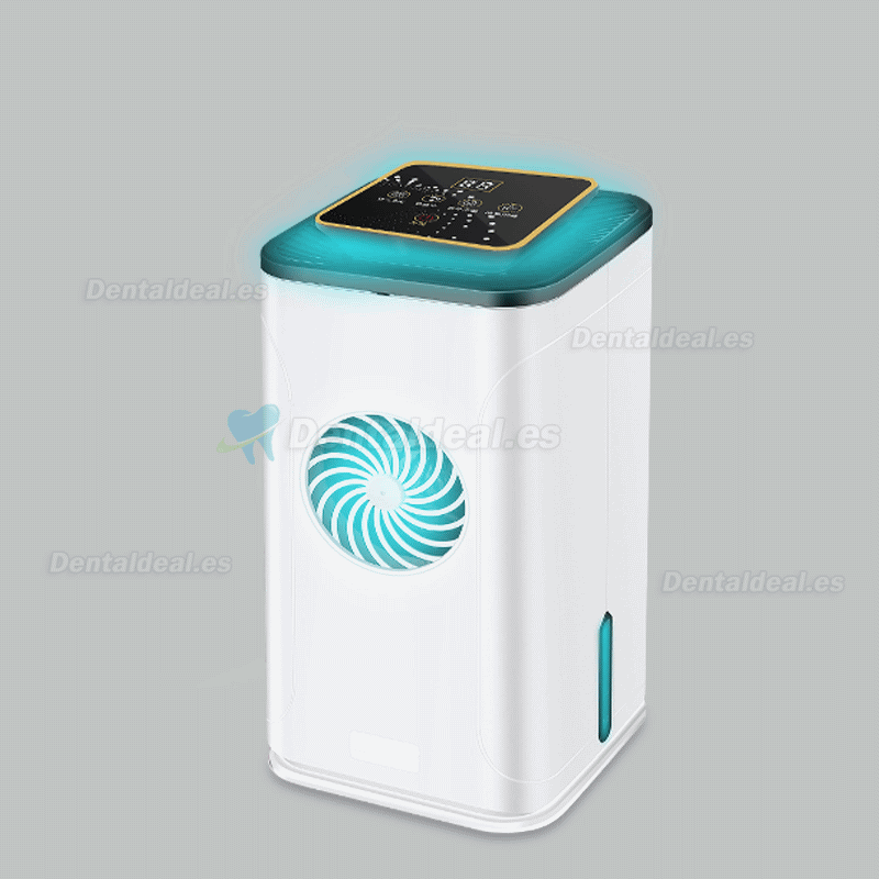 Esterilizador de ozono UV de escritorio Purificador de aire Limpiador de iones negativos de oficina Filtro HEPA inteligente Limpiador de aire