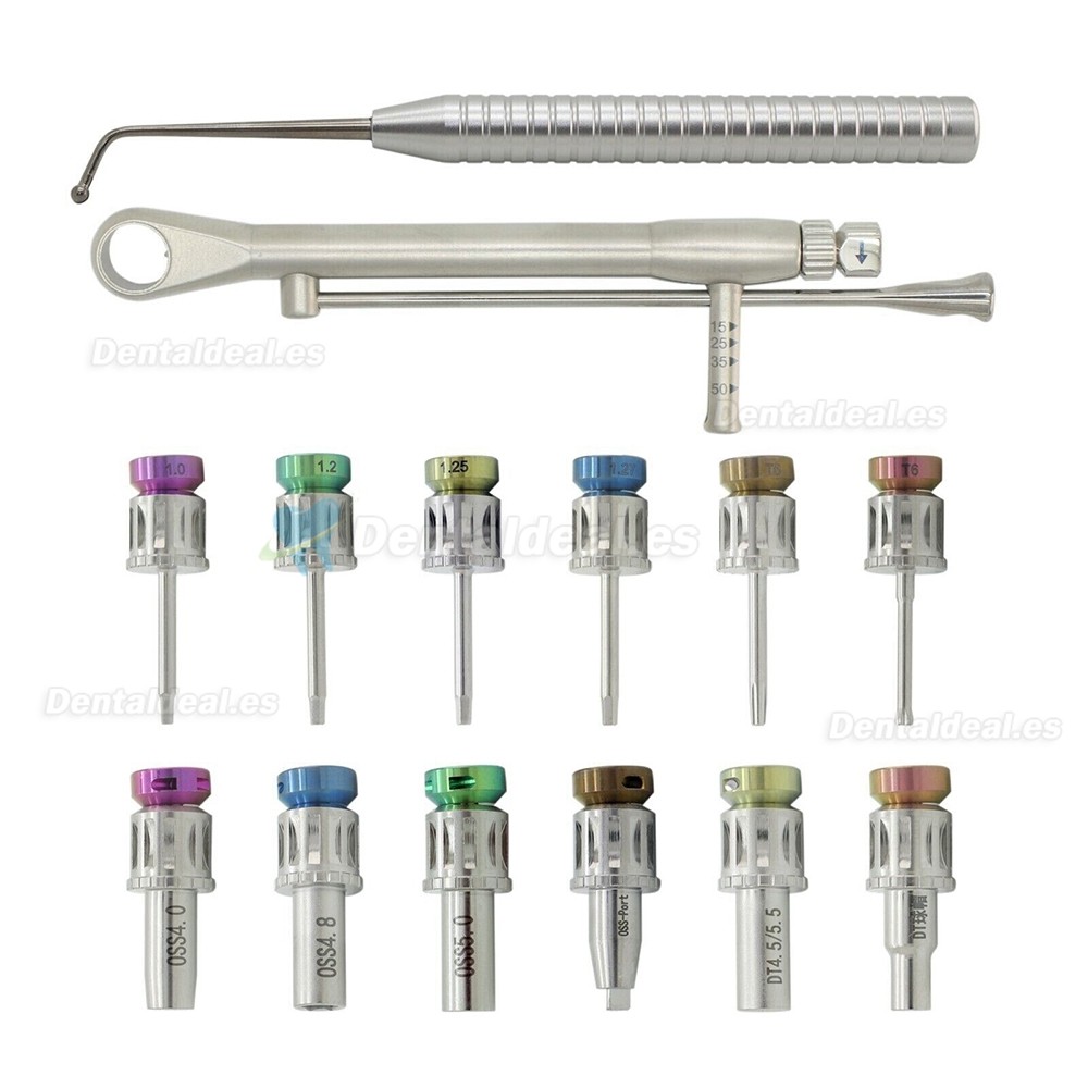 Kit de prótesis de implante Dental Universal, llave dinamométrica, destornillador de trinquete