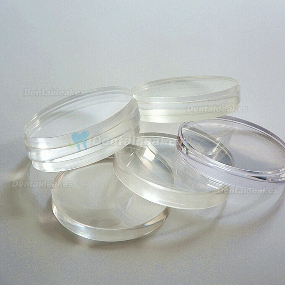 5 Pcs Disco de bloques transparentes PMMA para laboratorio dental 98x25mm para sistema Wieland