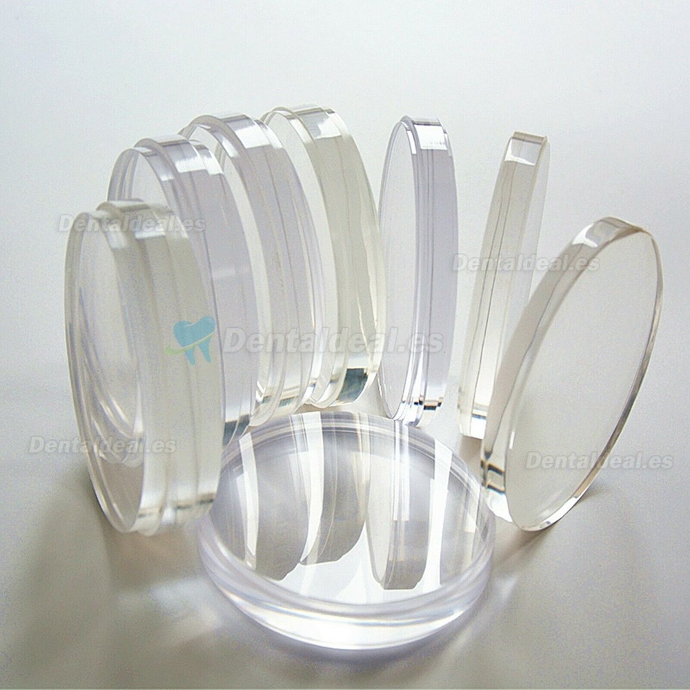 5 Pcs Disco de bloques transparentes PMMA para laboratorio dental 98x25mm para sistema Wieland