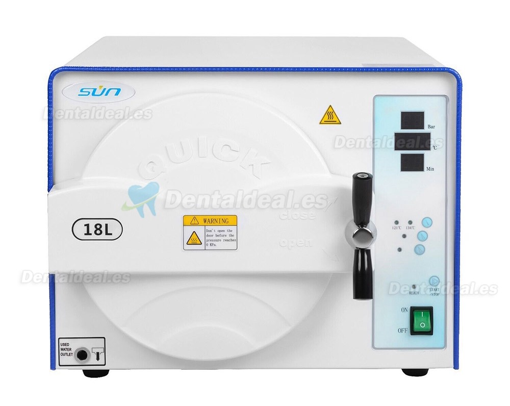 18L/23L Sun esterilizador a vapor para autoclave dental clase n Alta temperatura alta presión