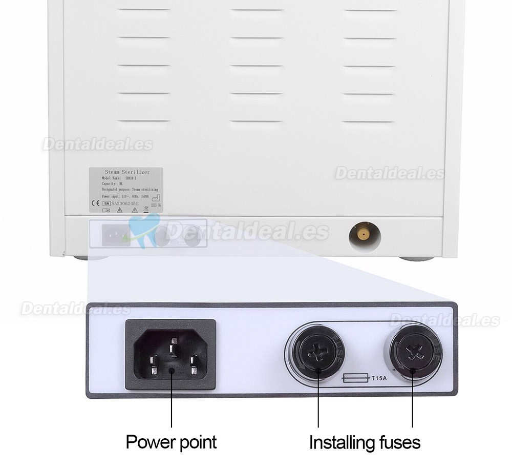 18L/23L Sun esterilizador a vapor para autoclave dental clase n Alta temperatura alta presión