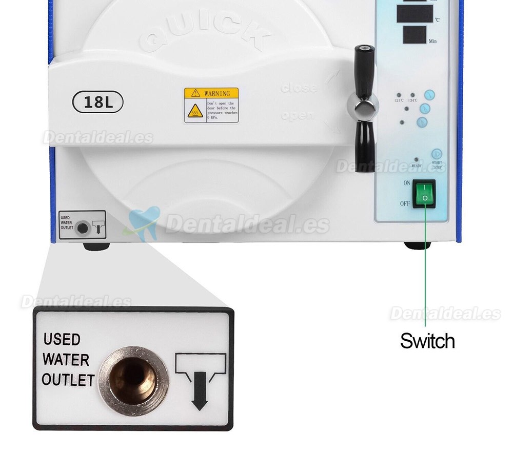 18L/23L Sun esterilizador a vapor para autoclave dental clase n Alta temperatura alta presión