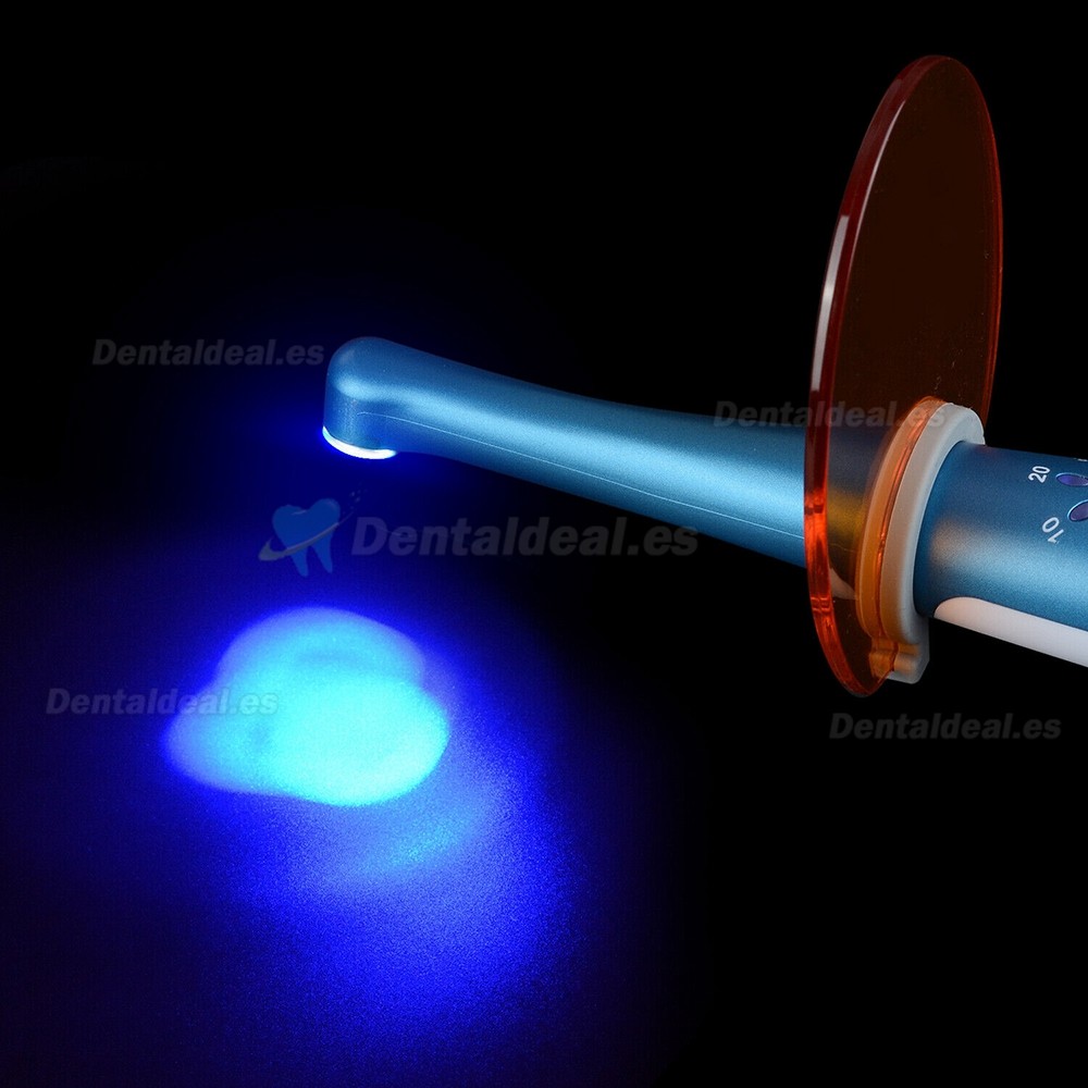 Lámpara de Polimerización Inalámbrica curado dental de 1 segundo con 7 lentes 2500MW/c㎡