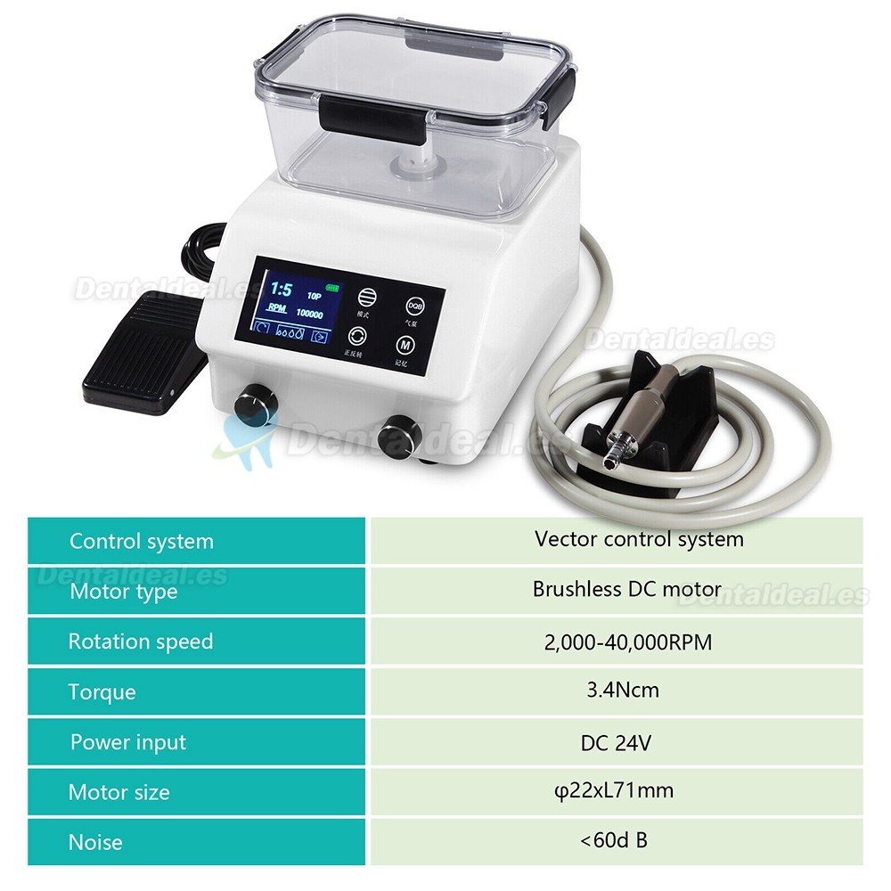 Micromotor eléctrico dental sin escobillas con botella de suministro de agua automático