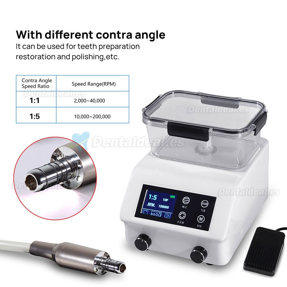 Micromotor eléctrico dental sin escobillas con botella de suministro de agua automático